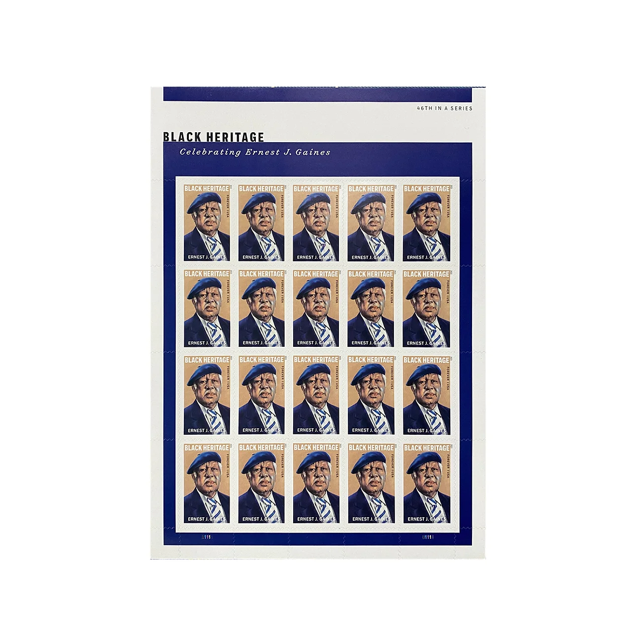 Ernest J. Gaines Stamps 2023 Forever Postage Stamps