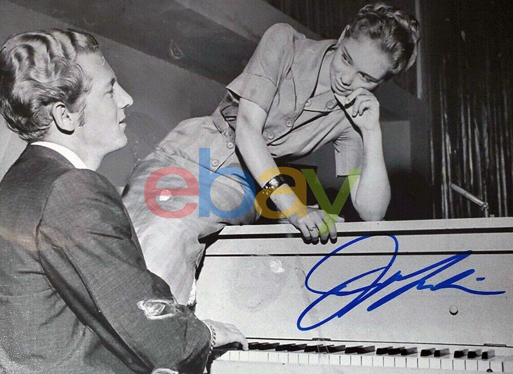 Jerry Lee Lewis Hand Signed 8X10 Photo Poster painting reprint