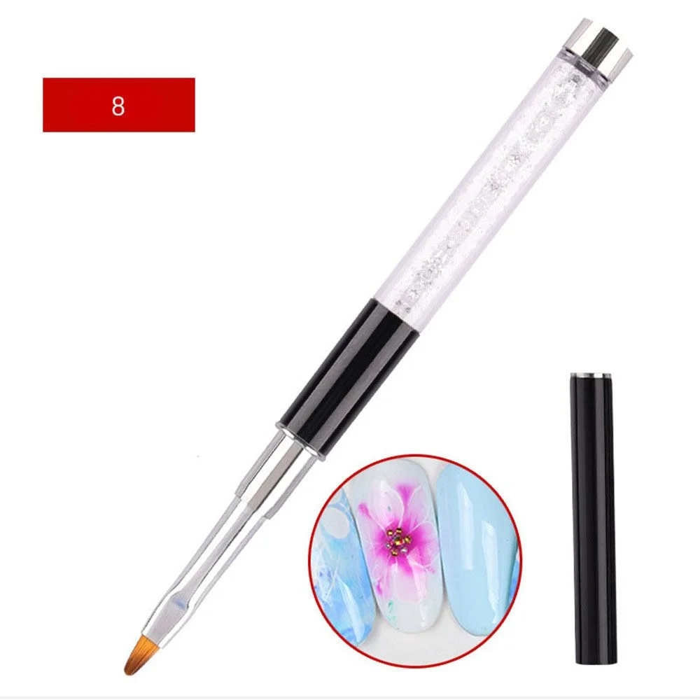 16 Types Nail Art Painting Brush UV Gel Extension Builder Carving Drawing Pen Crystal Diamond Handle Manicure Salon Tools NEW-Nail Inspo