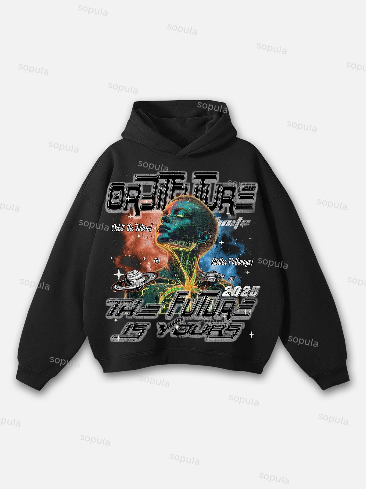 Sopula Future is Your 2025 Graphic Hoodie