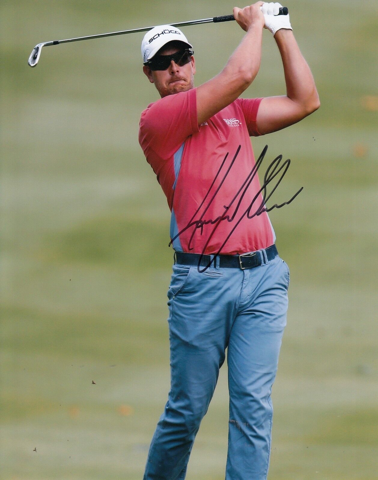 HENRIK STENSON signed (PGA GOLF) 8X10 Photo Poster painting *BRITISH OPEN CHAMPION* W/COA #4