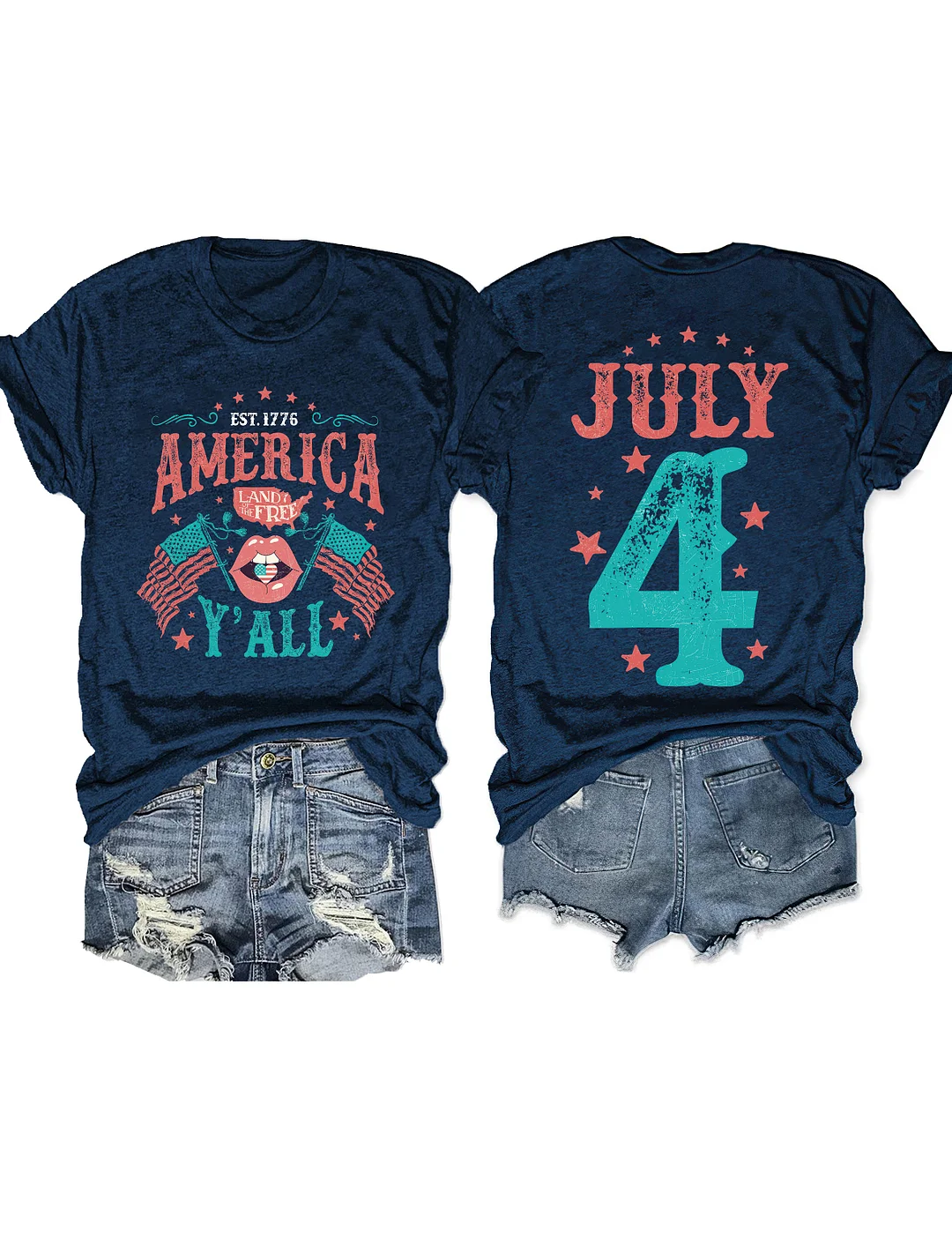 Land of the Free 4th of July T-shirt