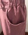 Summer Elegant Harem Pants Elastic Waistband Solid Color Light Beach Trousers