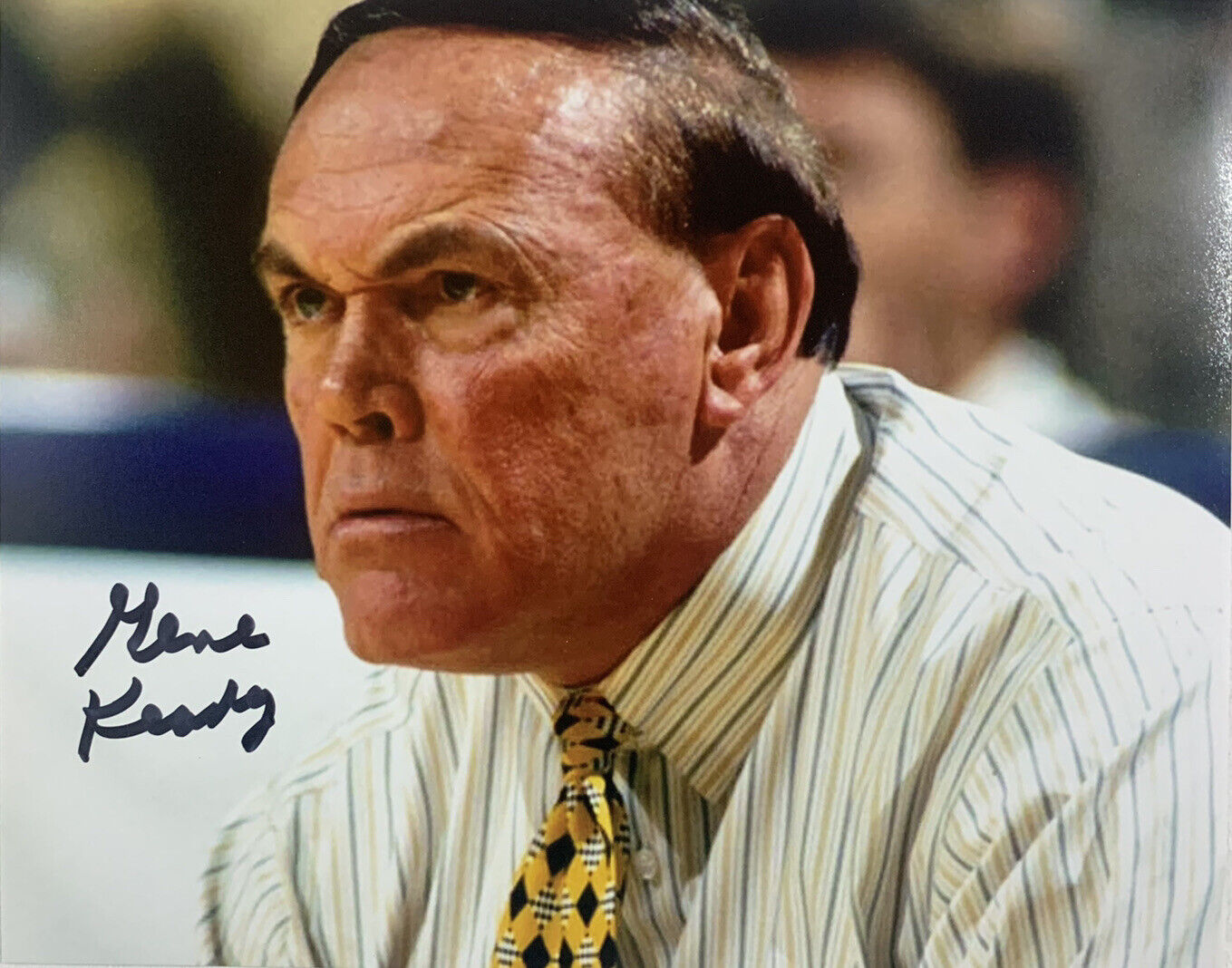 GENE KEADY HAND SIGNED 8x10 Photo Poster painting PURDUE BOILERMAKERS COACH RARE AUTHENTIC RARE