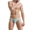 Men's Sexy Ultra-thin Transparent Ice Silk Low-waist U-convex Briefs