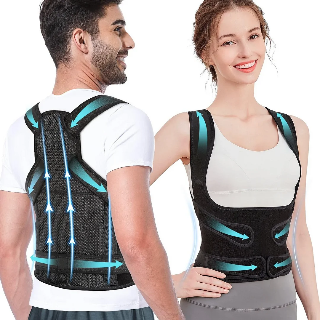 Unisex Youth Back Brace Adjustable and Lightweight Corrector Straightener for Scoliosis Hunchback