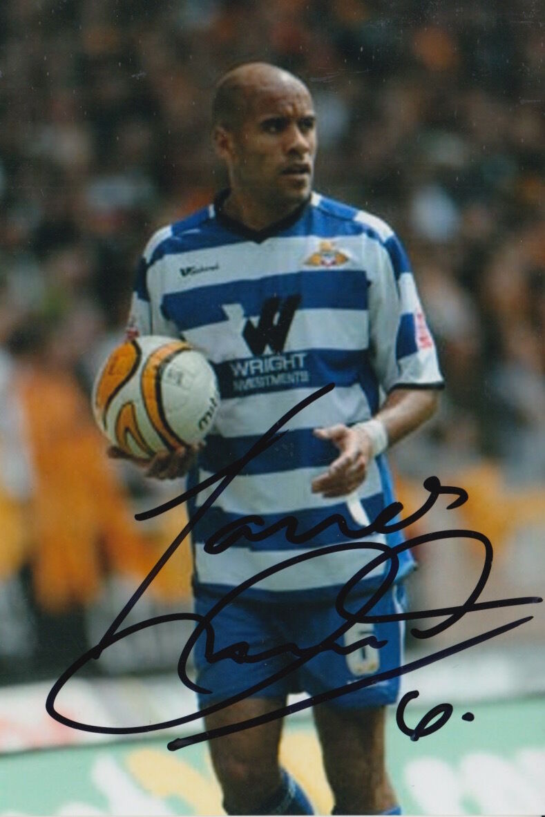 DONCASTER ROVERS HAND SIGNED JAMES CHAMBERS 6X4 Photo Poster painting 1.