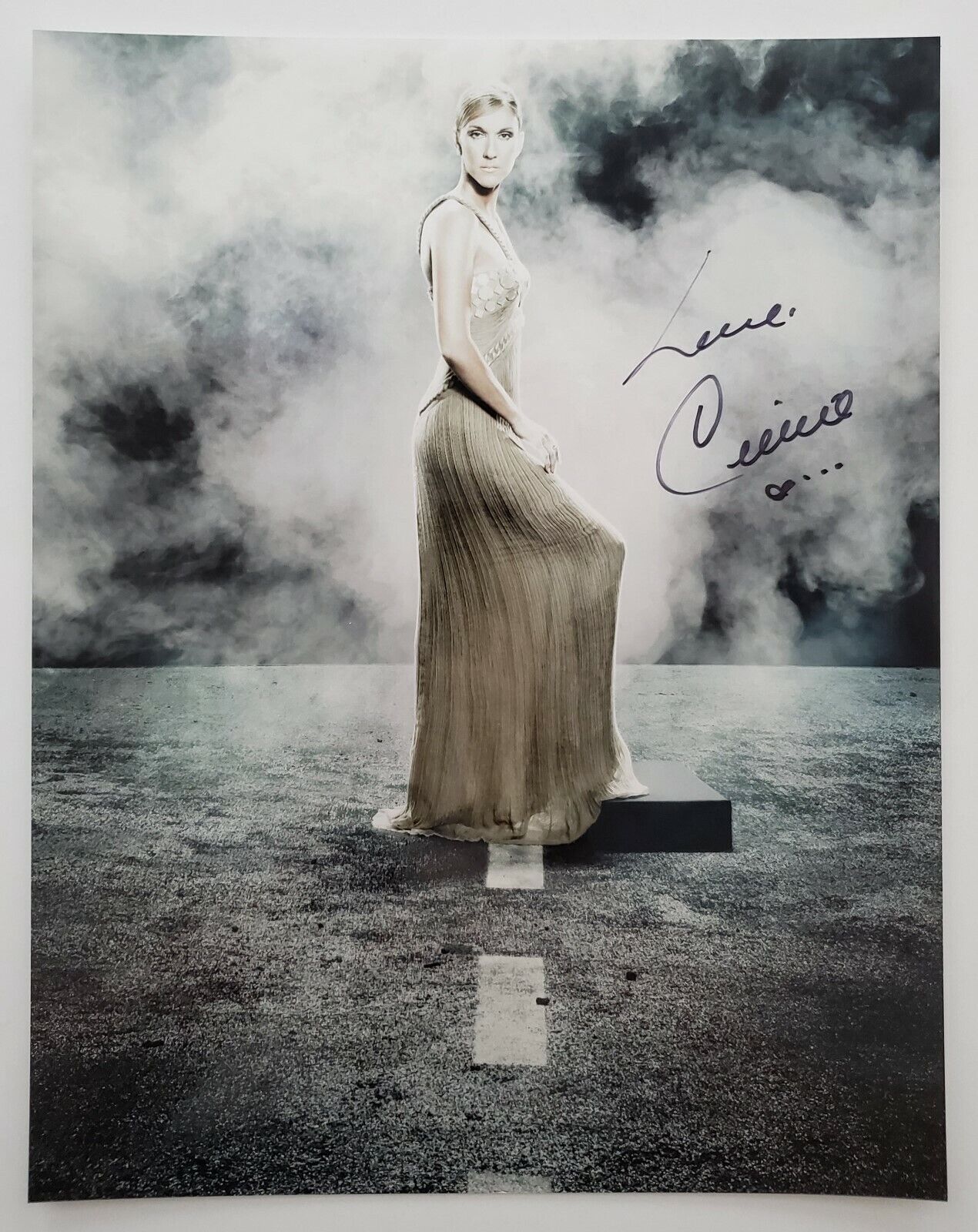 Celine Dion Signed 11x14 Metallic Photo Poster painting Singer Songwriter Ashes LEGEND RAD