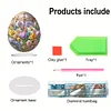 (US Only)2D Flat Easter Egg DIY Desktop Diamond Art Kits Double-Sided Bedroom Table Decor