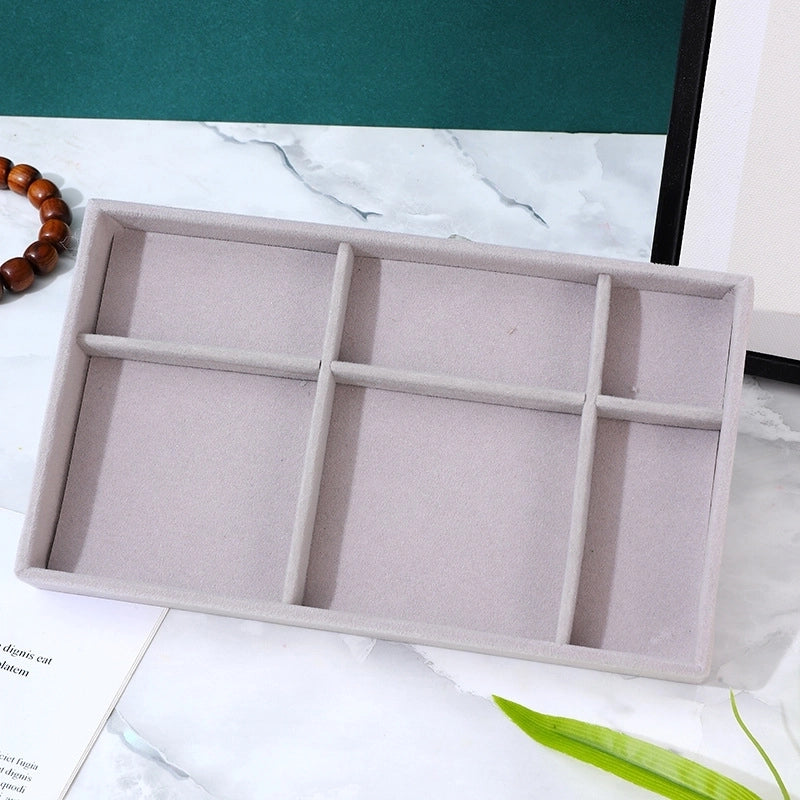 Minimalist Solid Color Velvet Flannel Jewelry Rack