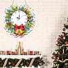2D Flat DIY Christmas Acrylic Diamond Painting Clock Pendant Home Decoration