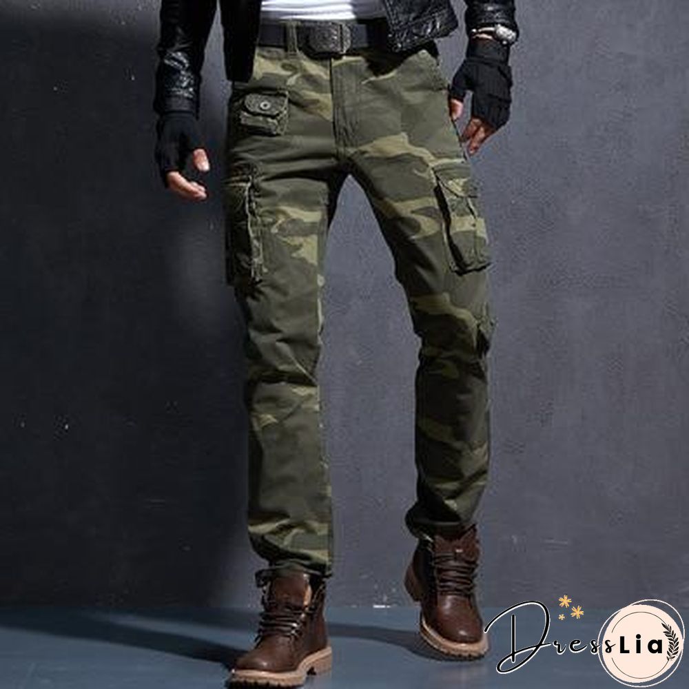 Men Casual Pants Military Tactical Pantalon Camouflage Homme Slim Fit Cargo Pants Homber Modis Black Uomo Trousers