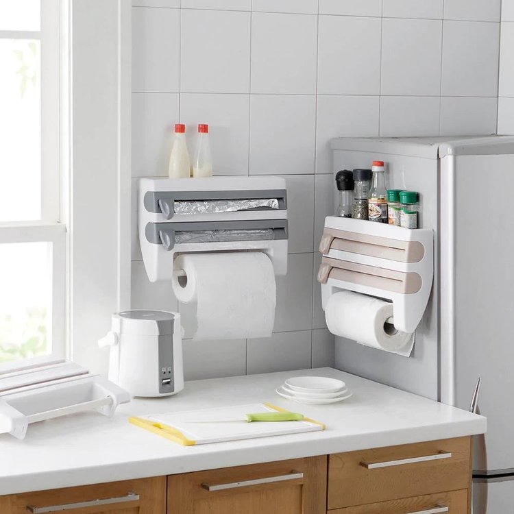 4 In 1 Kitchen Wrap Dispenser