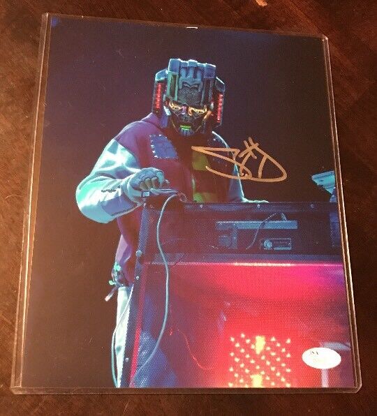 SID WILSON #0 signed SLIPKNOT 8X10 AUTOGRAPHED Photo Poster painting JSA Q00537