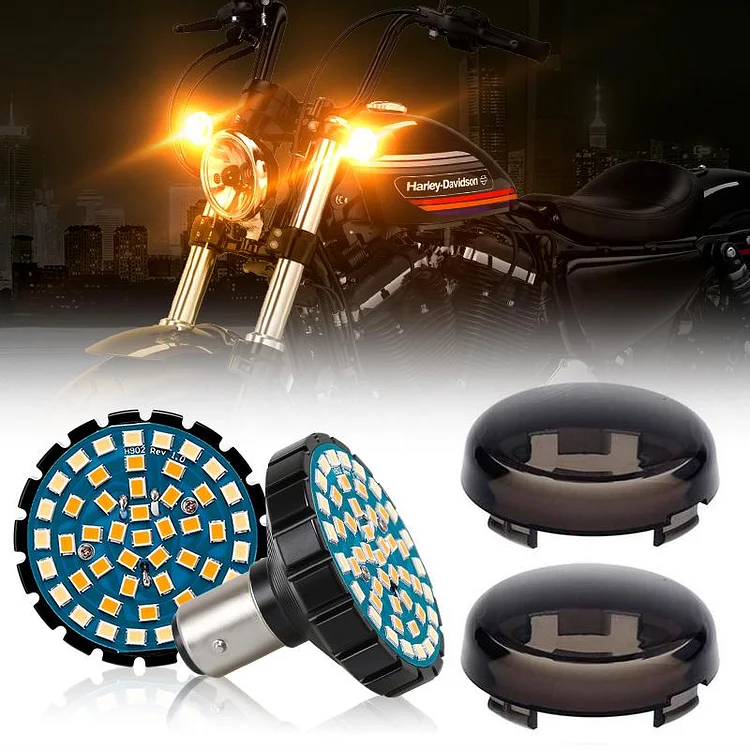 LED Turn Signal & Running Light / Brake Light with Dual Contact 1157 Insert Kit + Bracket