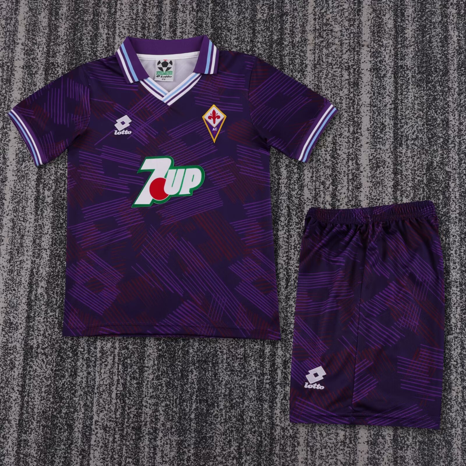 1992-1993 Kids Size Retro Fiorentina Home Football Shirt