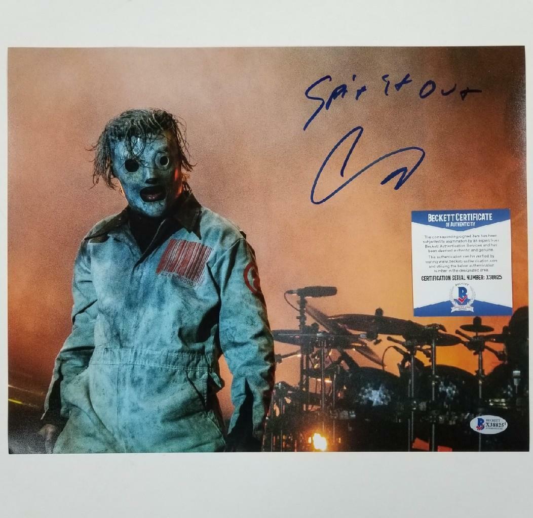 Corey Taylor signed Slipknot 11x14 Photo Poster painting #2 Inscription 1 Autograph ~ BAS COA