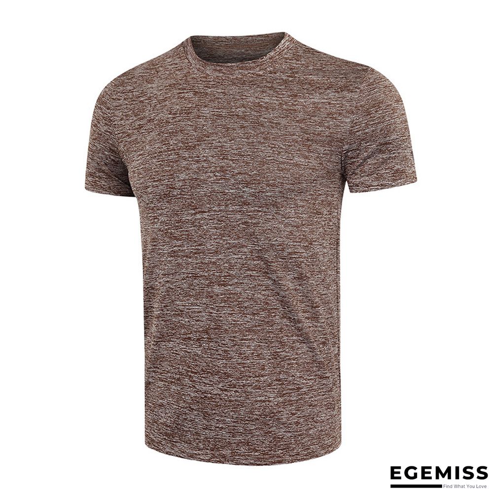 Summer Short-sleeved Men's T-shirt Sport Quick Dry Shirt with Round Neck | EGEMISS