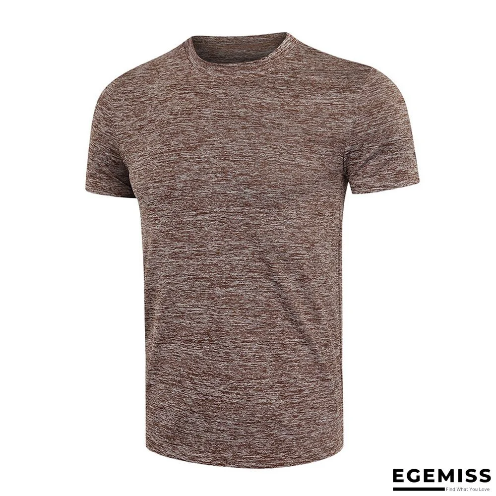 Summer Short-sleeved Men's T-shirt Sport Quick Dry Shirt with Round Neck | EGEMISS