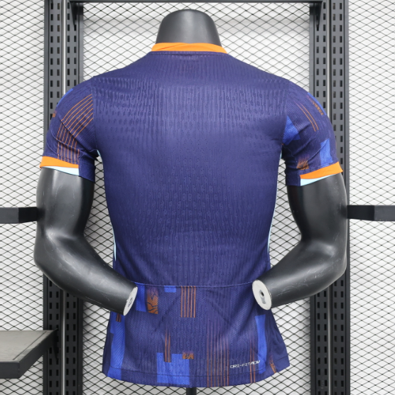 2024 Netherlands Away Player Version Men's Football T-Shirt
