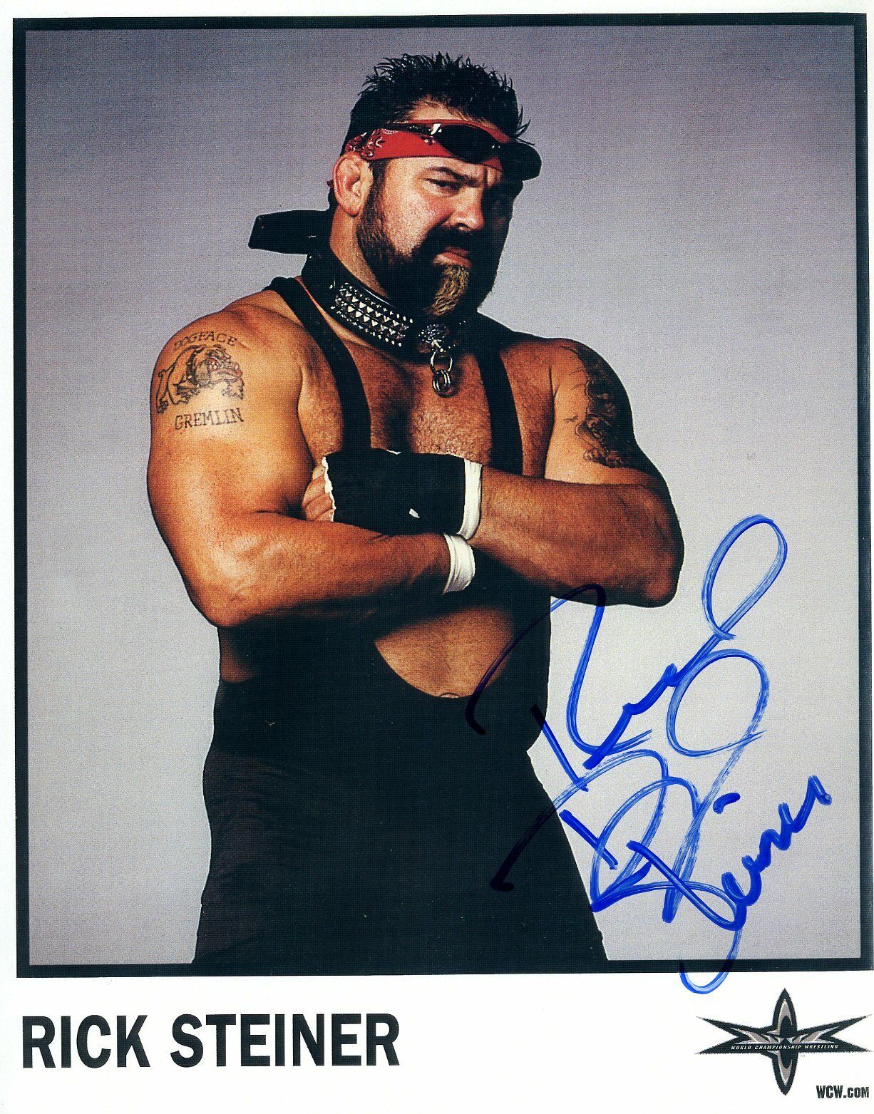 Rick Steiner autographed 8x10 WCW WWE#2