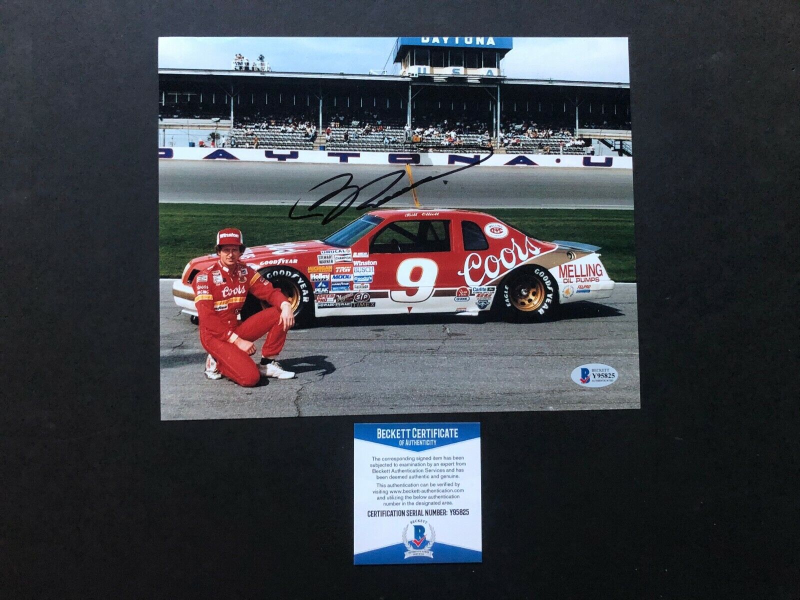 Bill Elliott Hot! signed autographed Nascar legend 8x10 Photo Poster painting Beckett BAS coa