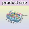 (US Local)5D DIY Diamond Painting Dot Pill Case Diamond Art Pill Storage Box (Dragonfly)