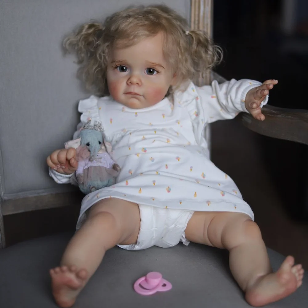 15'' Truly Look Real Reborn Baby Cute Girl Doll Sophie with "Heartbeat" and Coos