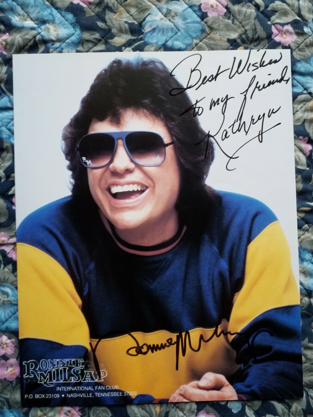 RONNIE MILSAP Authentic Signed Autograph 8x10 Photo Poster painting Original