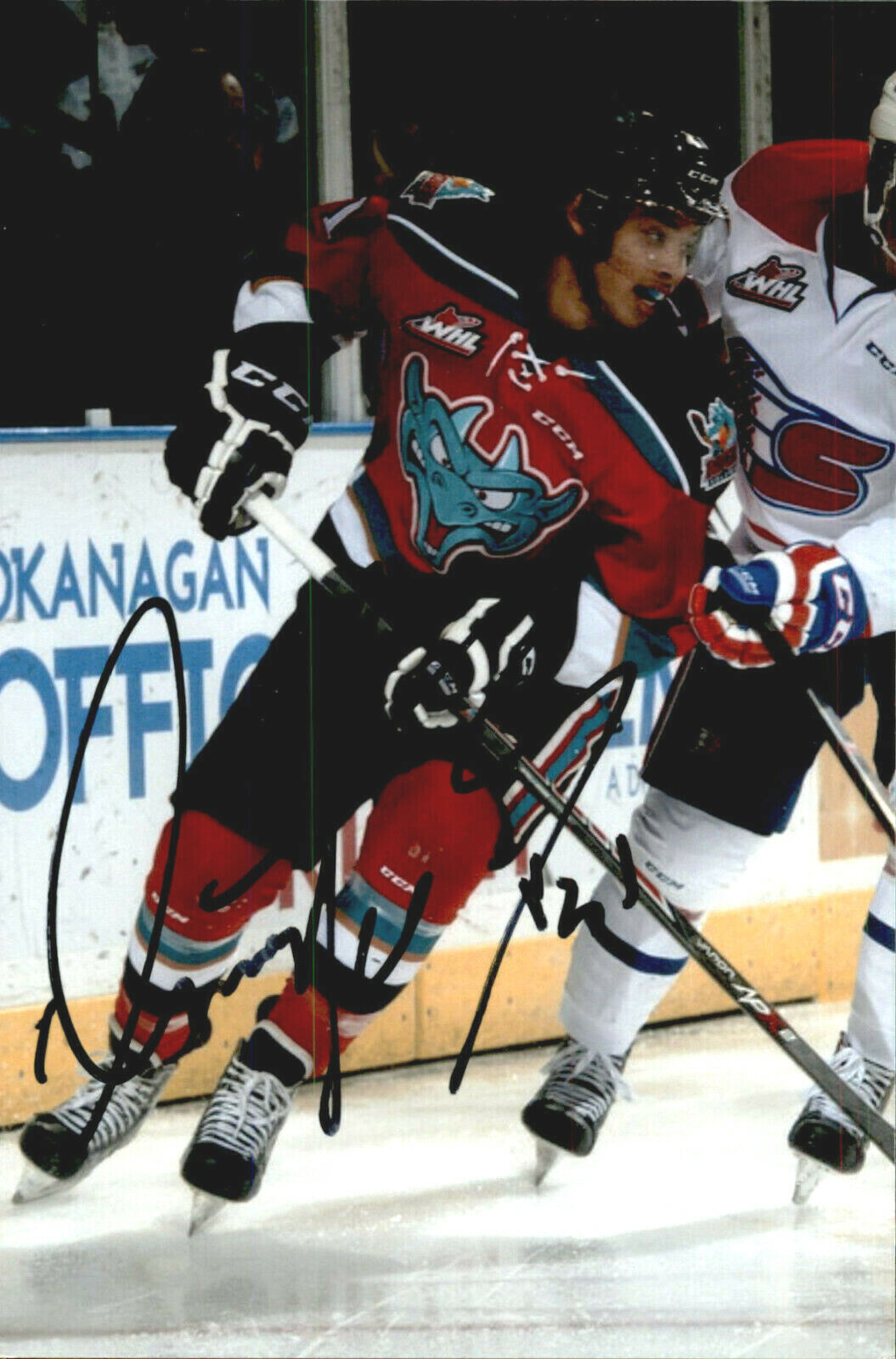 Devante Stephens SIGNED 4x6 Photo Poster painting KELOWNA ROCKETS / BUFFALO SABRES #2