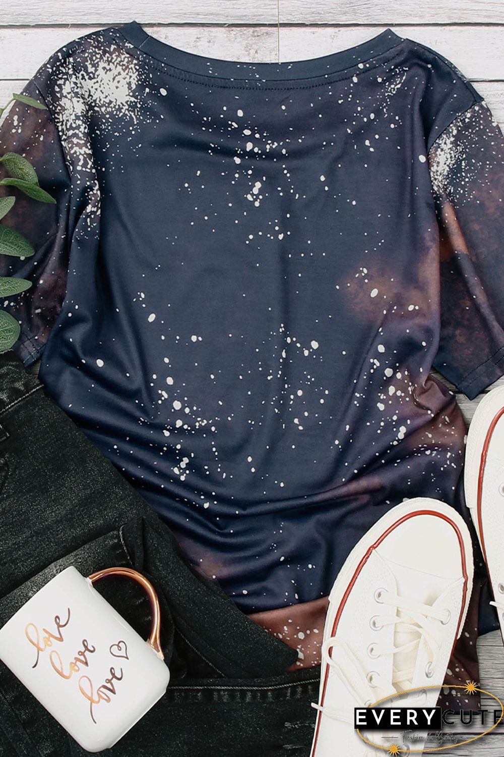 Multicolor GAME DAY Leopard Football Graphic Print Crew Neck T Shirt