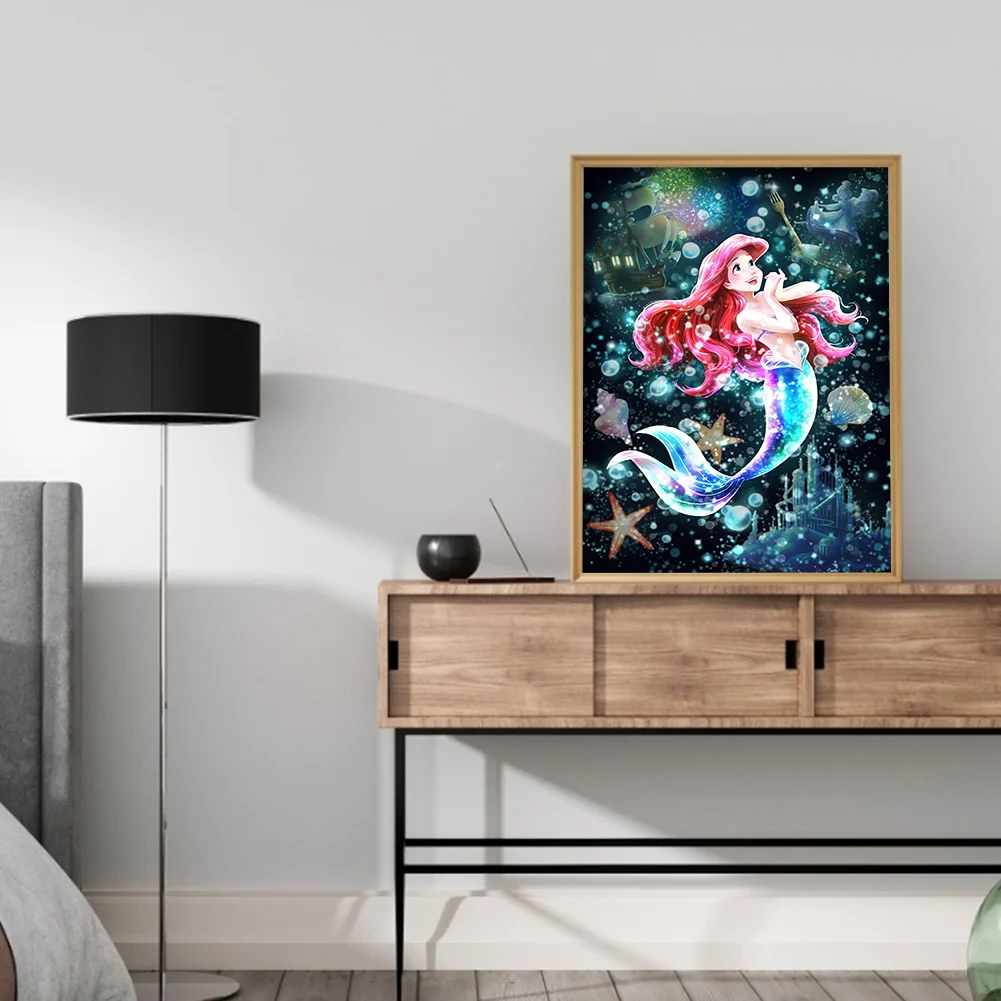 Diamond Painting - Full Round Drill - Ariel Princess(30*40cm)