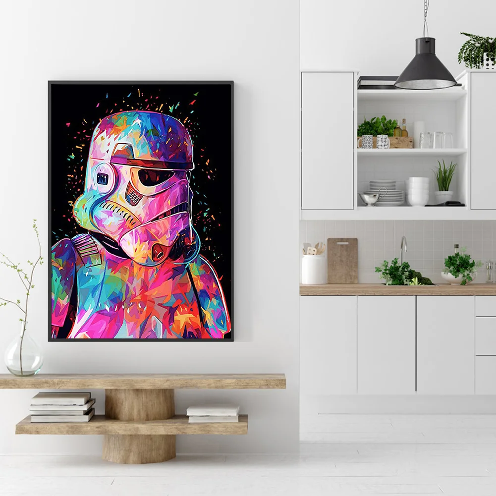 Diamond Painting - Full Round Drill - Movie Star Wars(30*40cm)