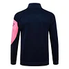 25/26 Barcelona Upper cyan (pink sleeves) long zipper Training Jacket Set