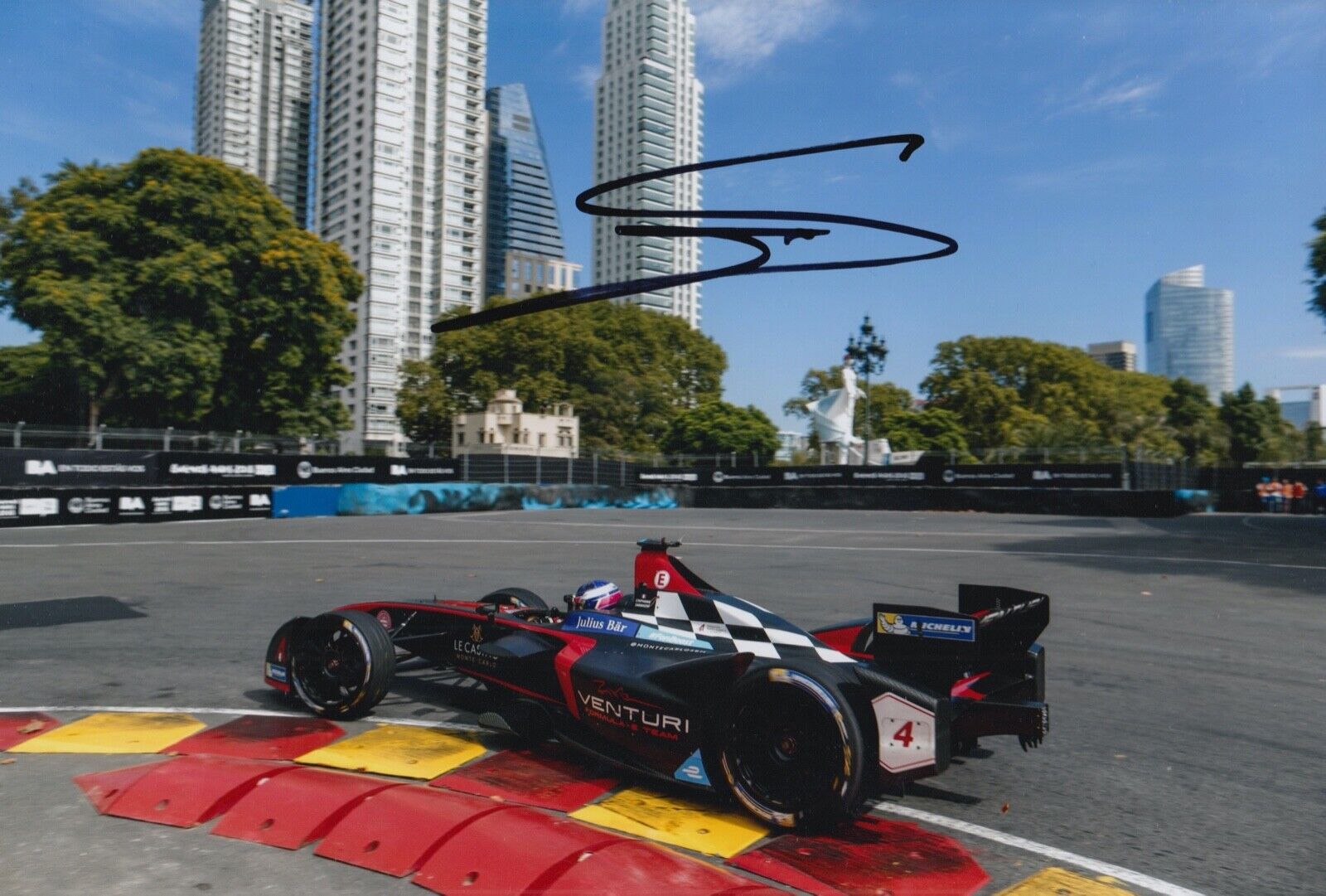 Stephane Sarrazin Hand Signed 12x8 Photo Poster painting Formula E Autograph