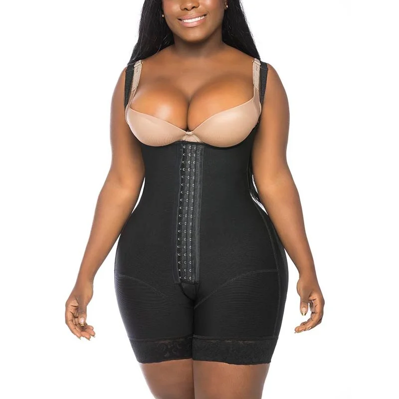 Billionm Women Bodysuit Ultra Compressive Back Support Shaper For Dresses Weight Loss Tummy Control Latex Sheath