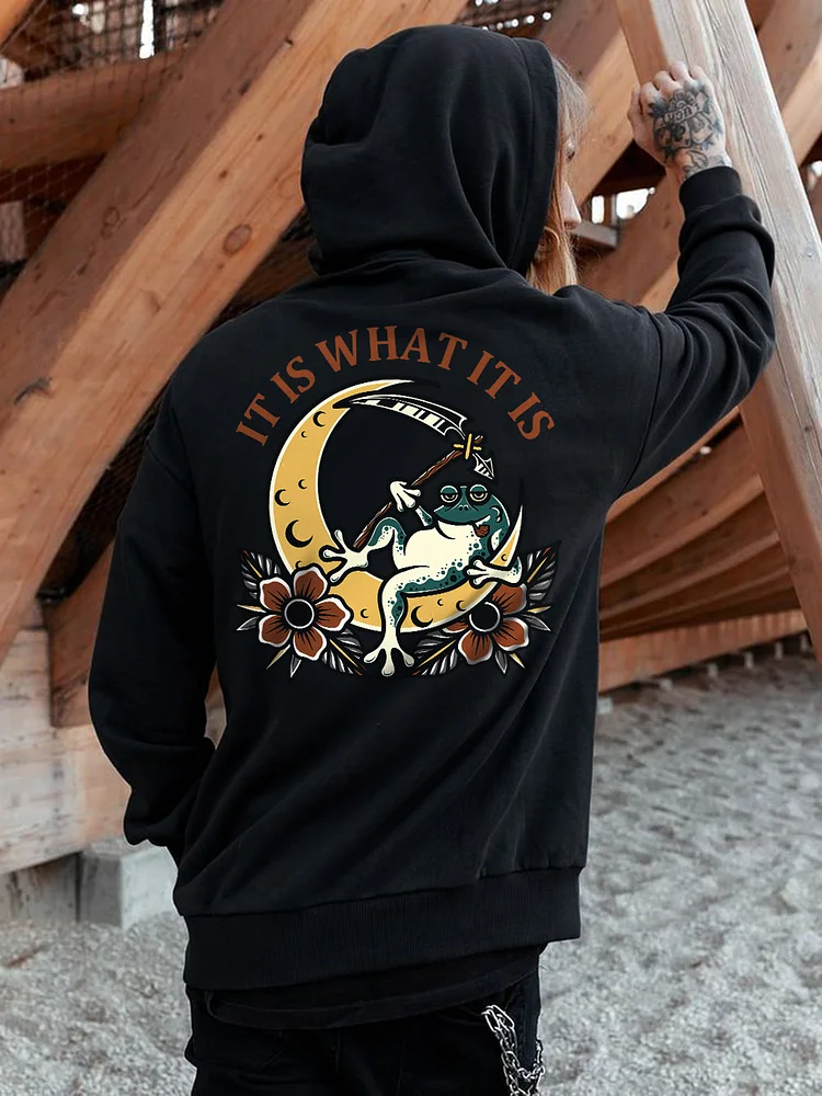 It Is What It Is Casual Men's Hoodie