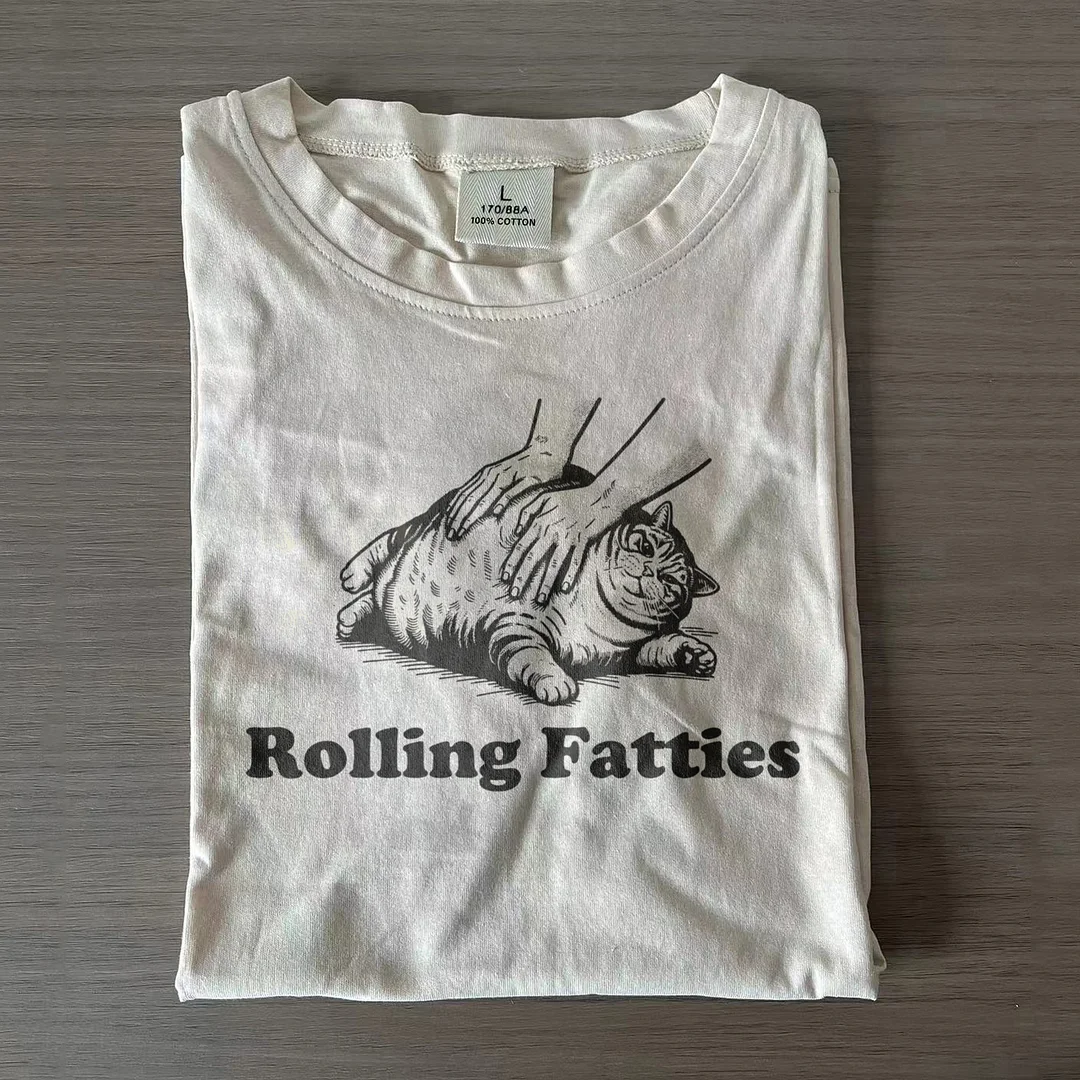 Rolling Fatties Cat T-shirt