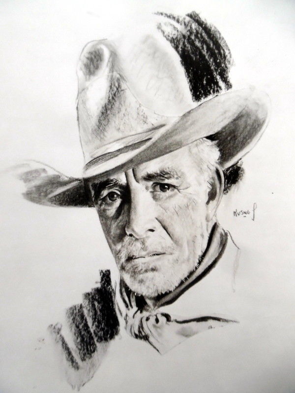 LEWIS STONE Movie Film 8 x 10 Publicity DRAWING SKETCH Photo Poster painting Western AK1650