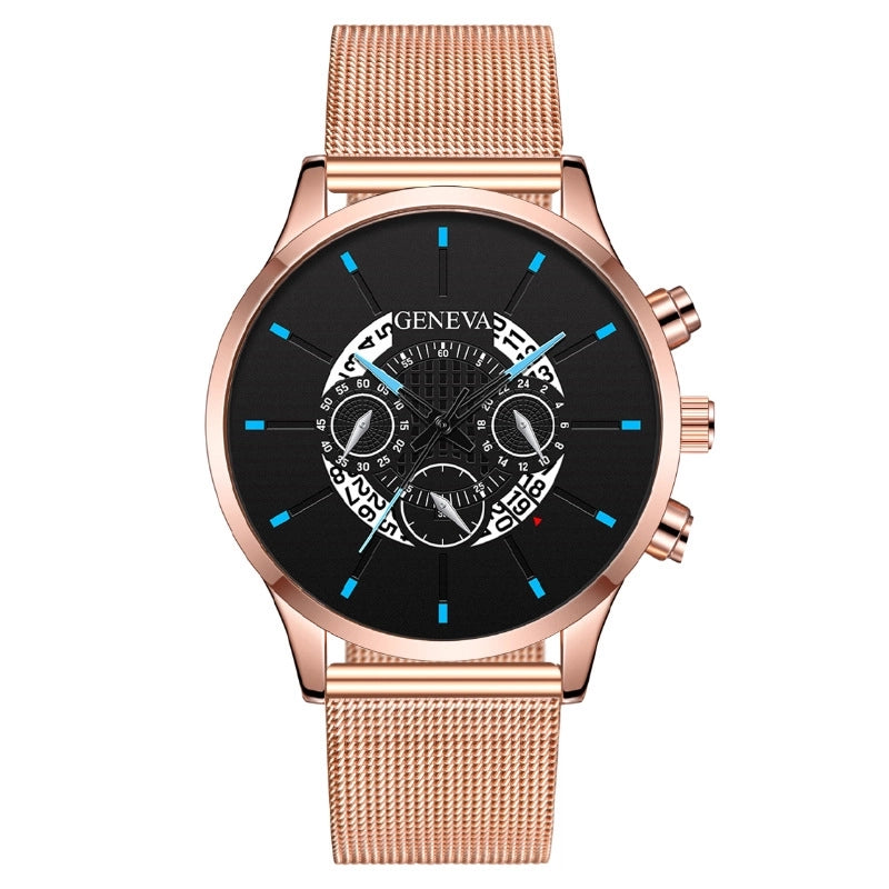Minimalist Streetwear Color Block Buckle Quartz Watch Men’s Watches