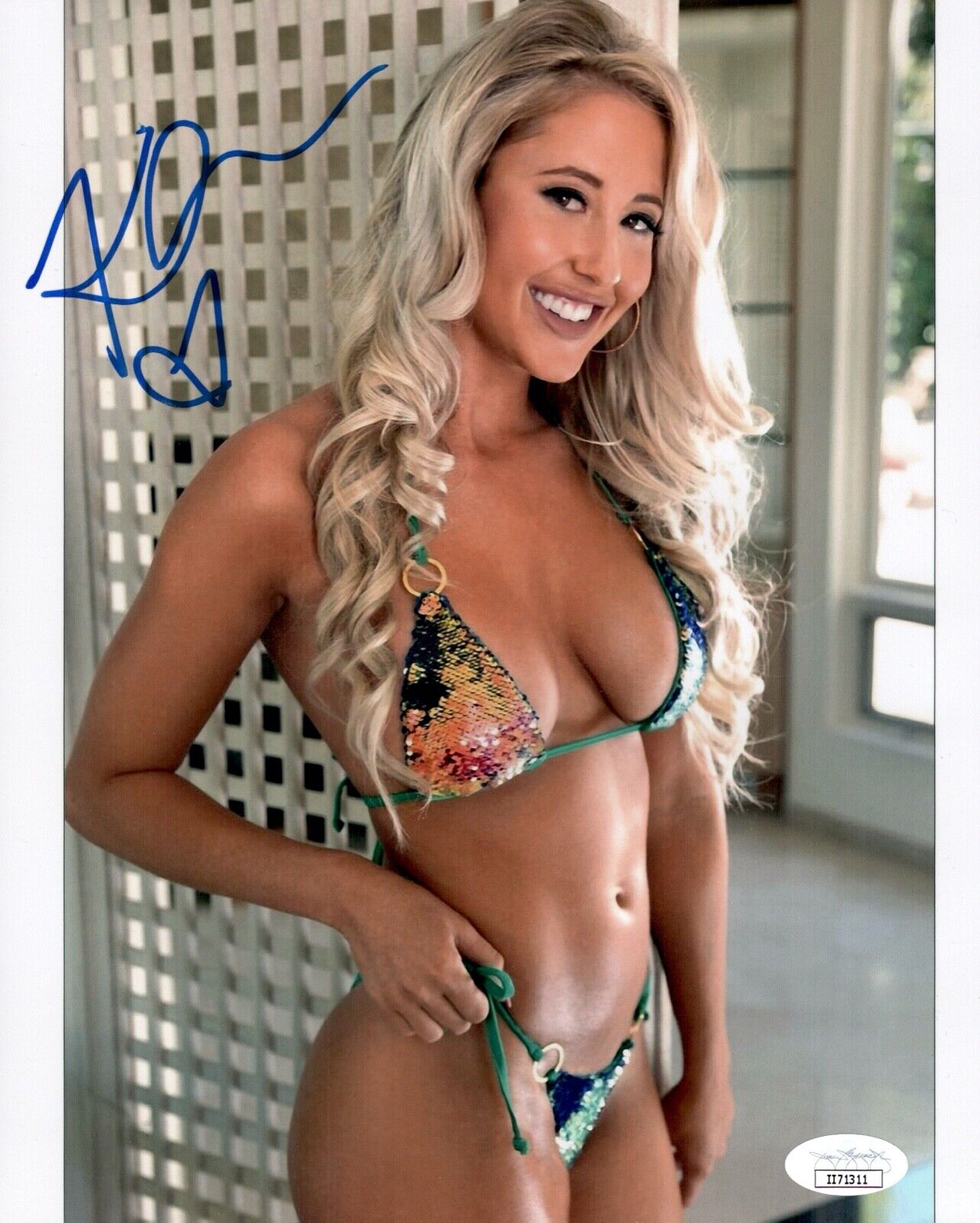 KRISTIN DANIELLE Signed SEXY Maxim Model 8x10 Photo Poster painting Autograph JSA COA Cert