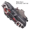 Professional outdoor 18-tooth anti-skid ice claws anti-fall grip shoe chain mountaineering ice fishing snow shoe cover