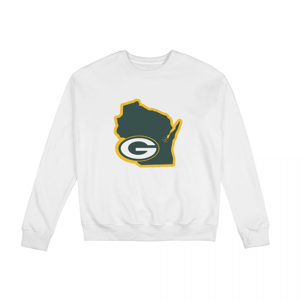 Green Bay Packers Map Unisex Round Neck Sweatshirt