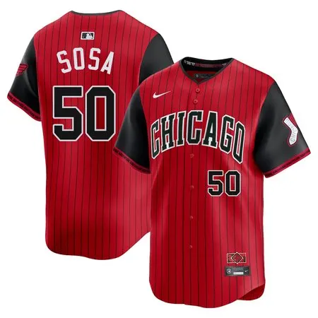 Youth Chicago White Sox #50 Lenyn Sosa  Red/Black 2025 City Connect Limited Player Jersey