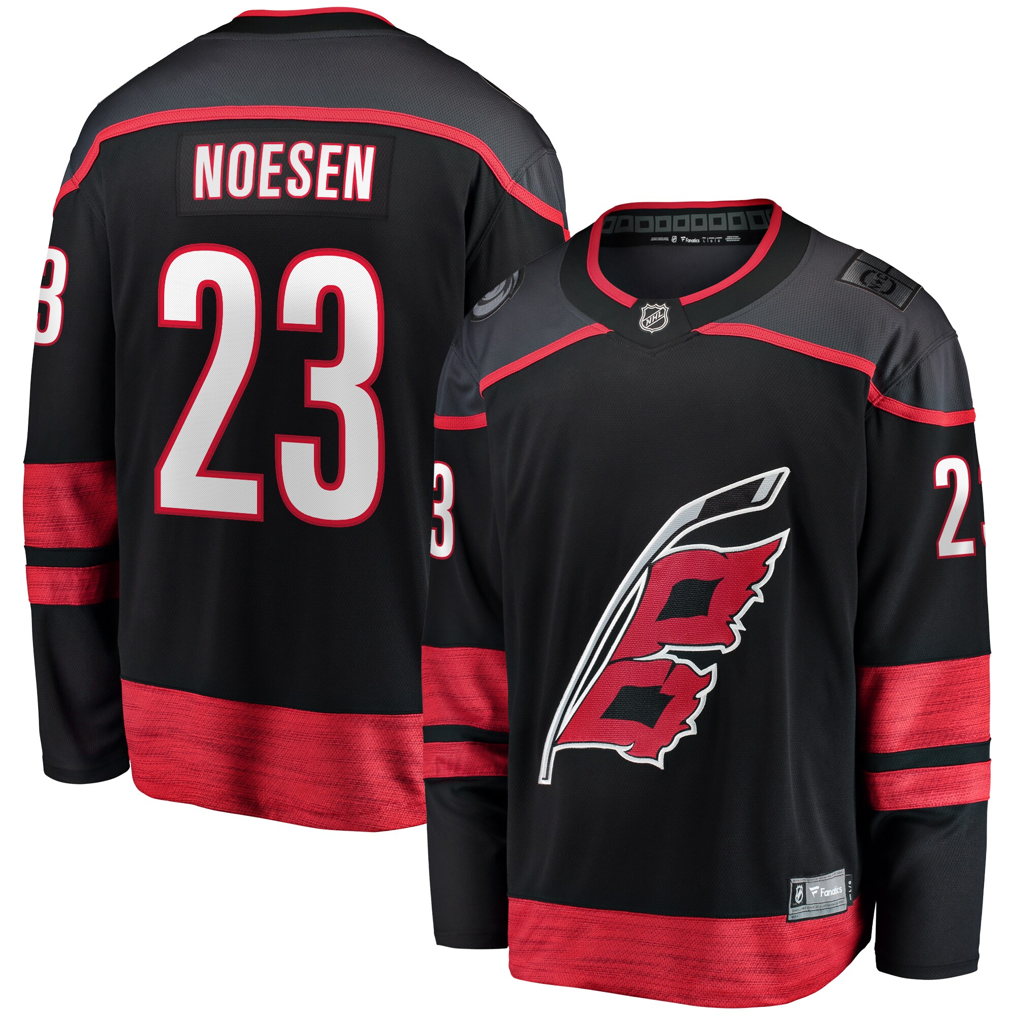 Stefan Noesen Carolina Hurricanes Fanatics Home Breakaway   Jersey &ndash; Black mysite