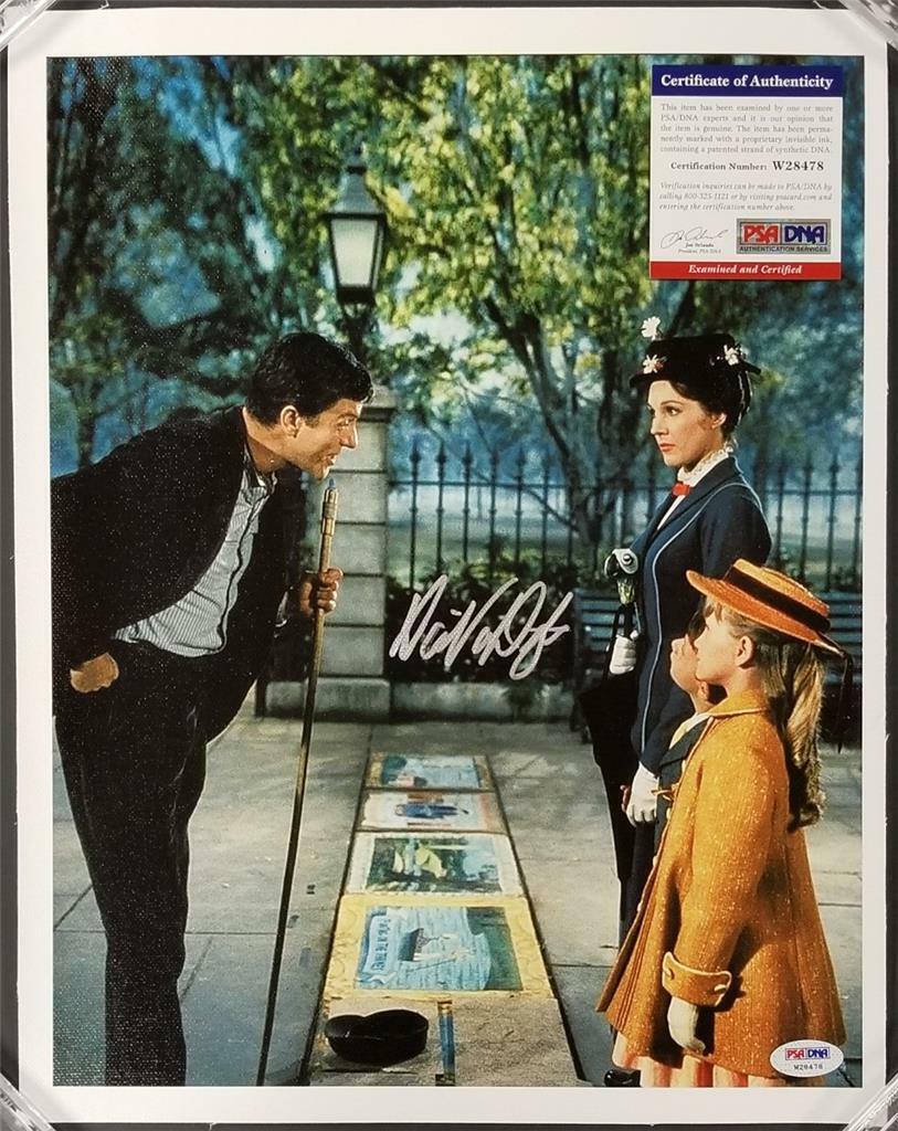 Dick Van Dyke autograph signed Mary Poppins 11x14 Canvas Photo Poster painting #5 ~ PSA/DNA COA