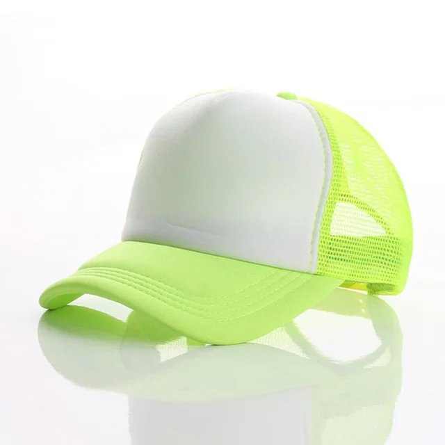 Adult casual custom logo mesh hat Summer Men women breathable sports hat Adjustable Baseball cap DIY Logo print Trucker hat