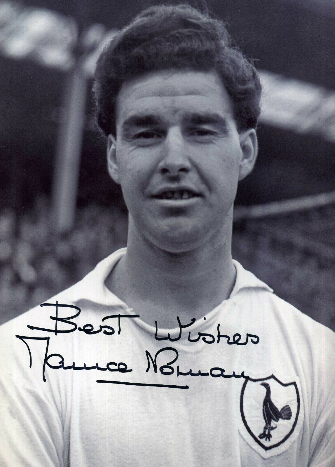 MAURICE NORMAN Signed Photo Poster paintinggraph - Tottenham Spurs NORWICH & England - preprint