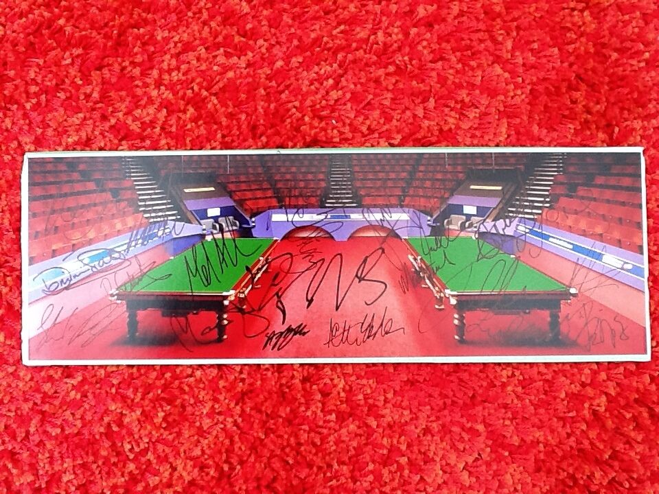 World Snooker Championship 2012 HAND SIGNED Snooker Autograph Photo Poster painting AFTAL COA