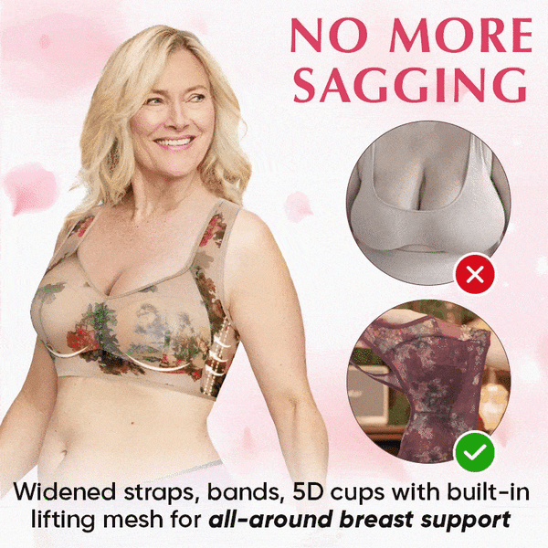 🔥LAST DAY 70% OFF - 🎁 Super gather bra | Ice Silk Lace Cooling Comfort Bra